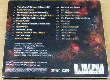LOREENA McKENNITT The Journey So Far Digipak CD