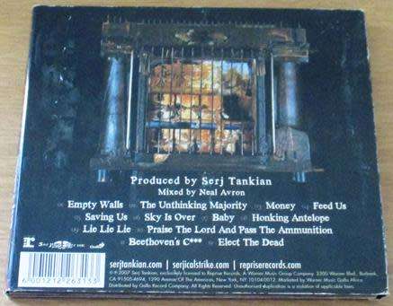 SERJ TANKIAN Elect the Dead Digipak CD