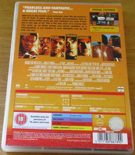 CULT FILM: CITY OF GOD DVD [BBOX 12]