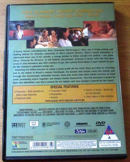 CULT FILM: CENTRAL STATION DVD [BBOX 10]