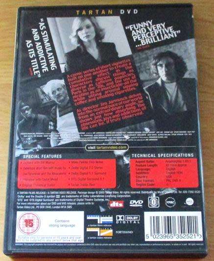 CULT FILM: COFFEE AND CIGARETTES DVD [BBOX 10] Tartan DVD