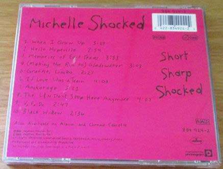 MICHELLE SHOCKED Short Sharp Shocked CD