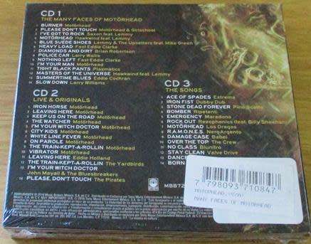 The Many Faces of MOTORHEAD (A Journey Through The Inner World Of Motrhead) Digipak 3xCD [Zx1]