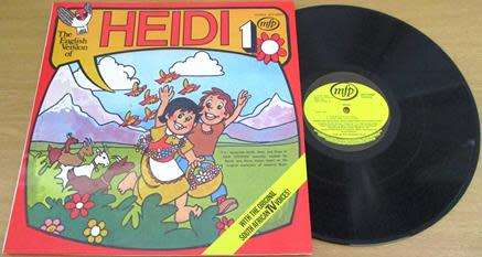 HEIDI The English Version of Heidi LP VINYL record [H]