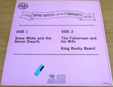 SNOW WHITE AND THE 7 DWARFS and other Fairy Tales LP VINYL record [H]