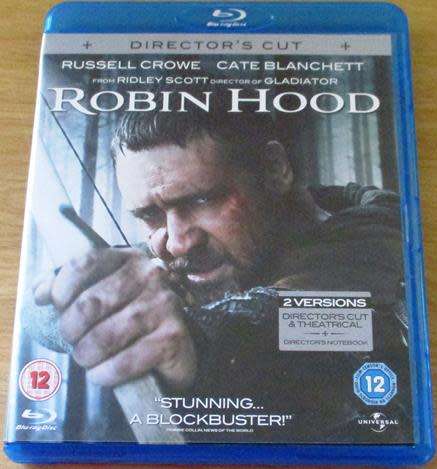 ROBIN HOOD Director`s Cut Russell Crowe Cate Blanchett BLU RAY