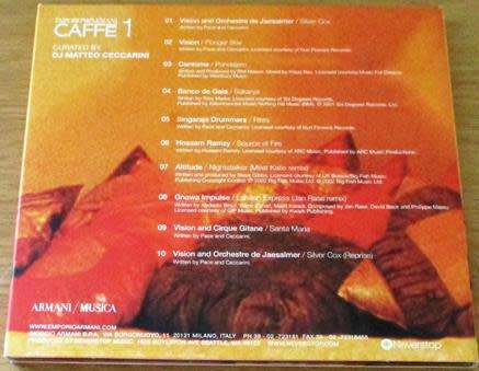 EMPORIO ARMANI CAFFE 1 CD  [Shelf H]