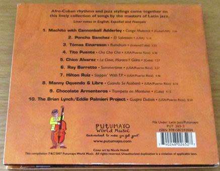 PUTUMAYO Presents LATIN JAZZ CD  [Shelf H]
