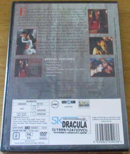 DRACULA Love Never Dies DVD [Shelf H]