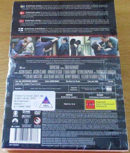 BROTHERHOOD The First Season DVD [Shelf H] REGION 2