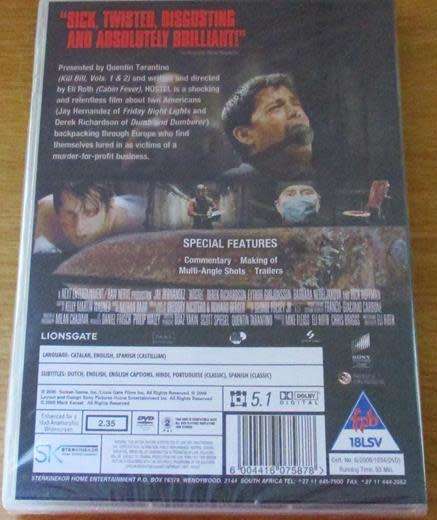 HOSTEL DVD [Shelf H] REGION 2