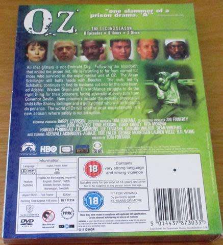 OZ Season 2 DVD [Shelf H]