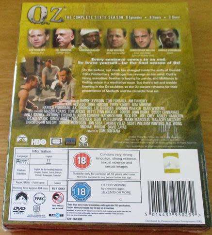 OZ Season 6 DVD [Shelf H]
