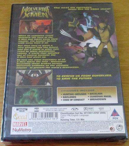 MARVEL WOLVERINE and the X-MEN Volume 3 DVD [Shelf H]