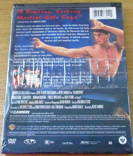 BLOODSPORT DVD [Shelf H] REGION 1