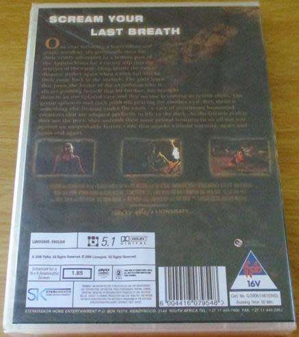 THE DESCENT DVD [Shelf H] REGION 2