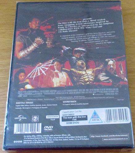 THE MAN WITH THE IRON FISTS DVD [Shelf H]