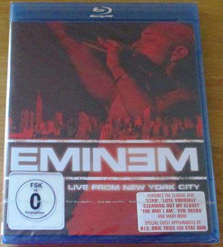EMINEM Live From New York City BLU RAY [Shelf H]