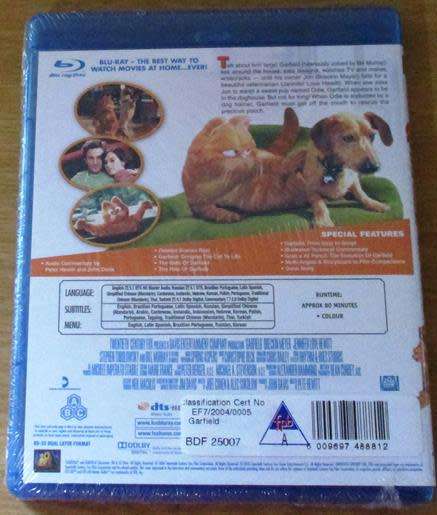 GARFIELD The Movie BLU RAY [Shelf H]