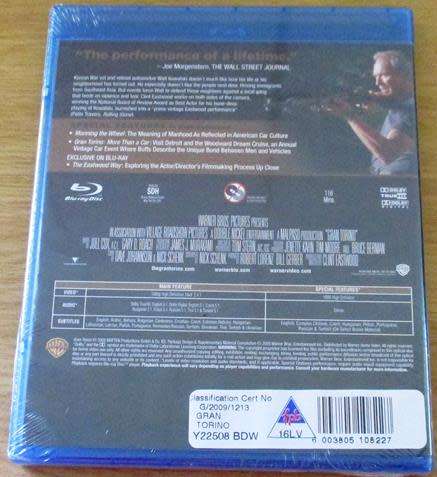 GRAN TORINO BLU RAY [Shelf H]