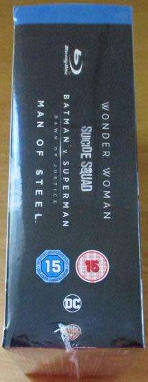 WONDER WOMAN +SUICIDE SQUAD + MAN OF STEEL + BATMAN vs SUPERMAN BLU RAY BOX SET [Shelf H]