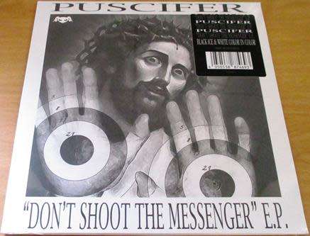 PUSCIFER Don`t Shoot the Messenger Black Ice & White Coloured E.P. VINYL Maynard James Keen of TOOL