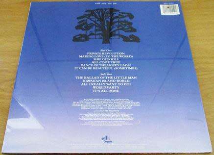WORLD PARTY Private Revolution LP VINYL Record [Karl Wallinger ex Waterboys]