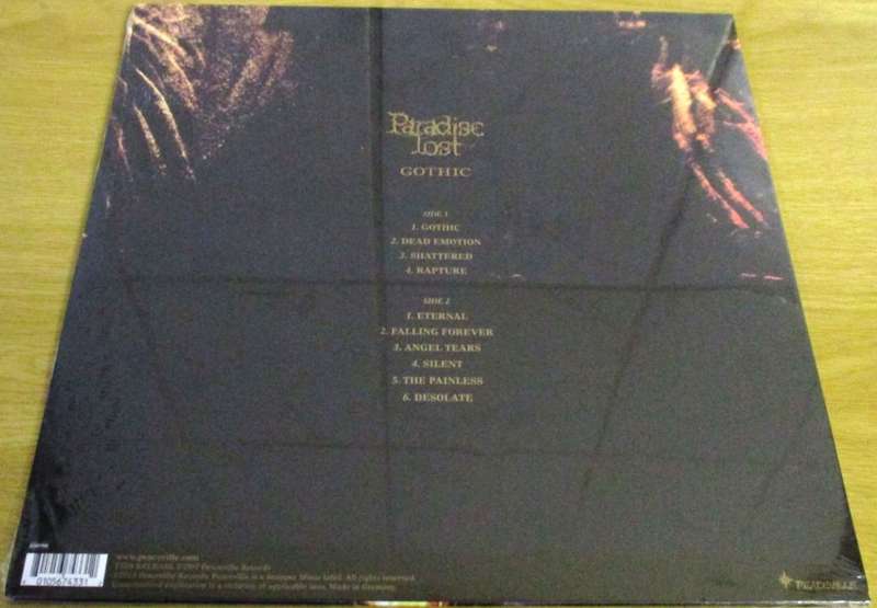 PARADISE LOST Gothic 180g UK Pressing LP VINYL Record