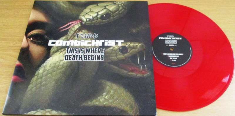 COMBICHRIST This is Where Death Begins CD + RED/GREEN Coloured 2xLP VINYL Record