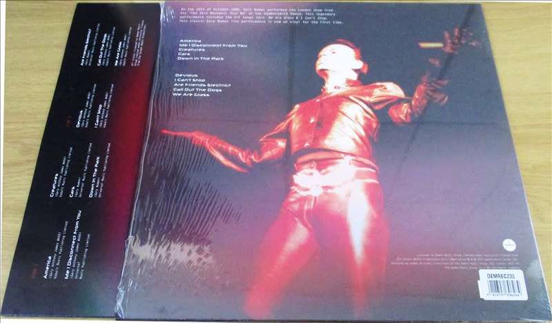 GARY NUMAN Live at Hammersmith Odeon 1989 RED VINYL