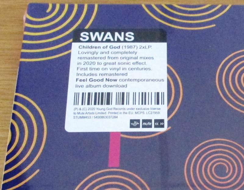 SWANS Children of God 2xLP VINYL Record + Feel Good Now Download
