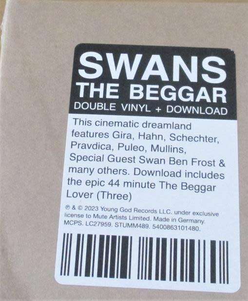 SWANS The Beggar 2xLP VINYL RECORD