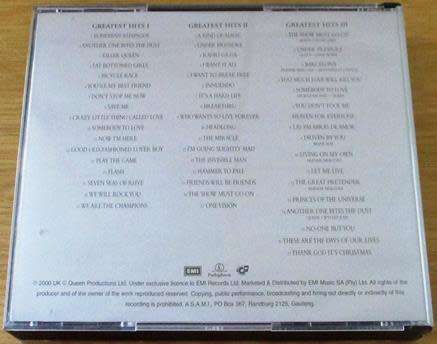 QUEEN Greatest Hits I, II + III CD [Shelf Z x 2]