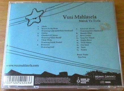 VUSI MAHLASELA Naledi Ya Tsela CD Autographed cover [Zx3]