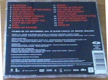 U2 Go Home Live from Slane Castle Ireland DVD in jewel case [Zx3]