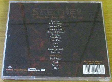SEETHER Holding onto Strings Better Left to Fray 2xCD [Shelf Z x 2]