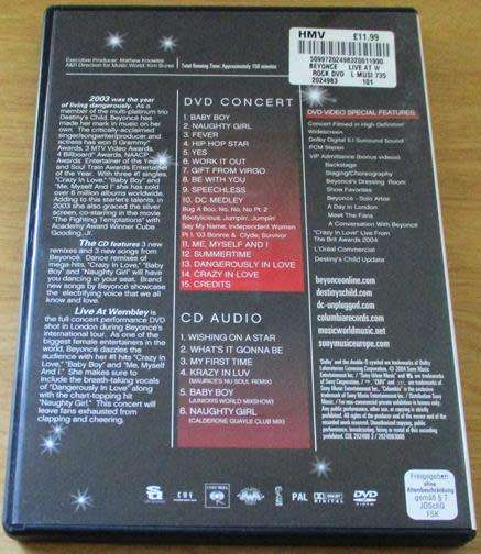 BEYONCE Live at Wembley CD+DVD