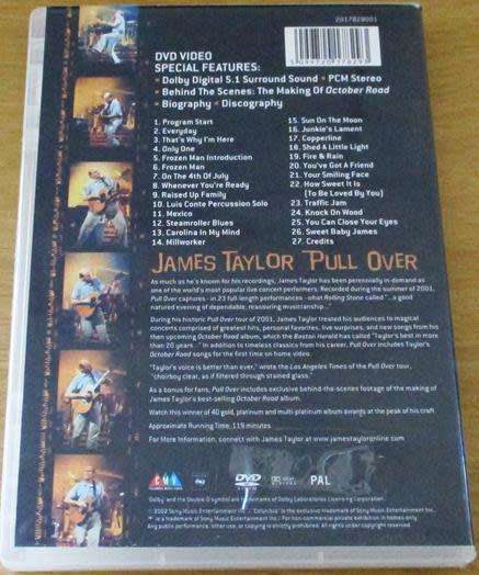 JAMES TAYLOR Pull Over DVD