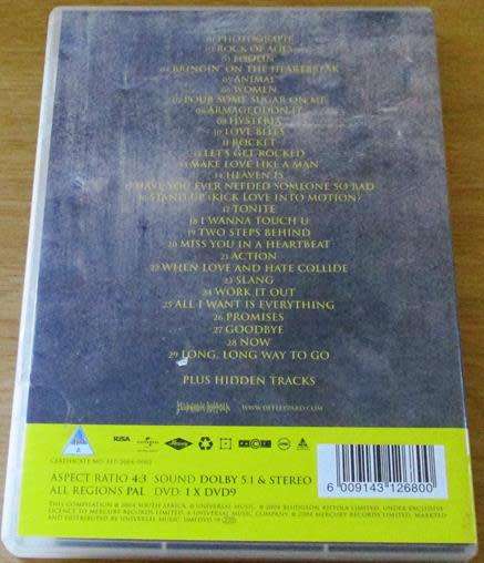 DEF LEPPARD Best of The Videos DVD