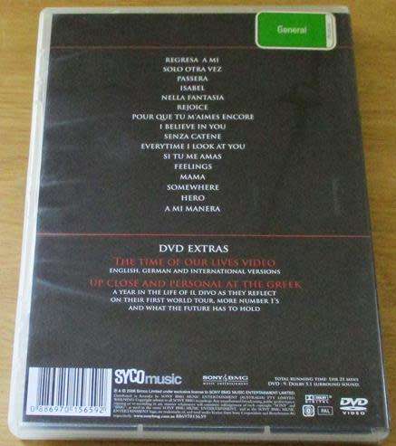 IL DIVO Live at the Greek Theatre DVD