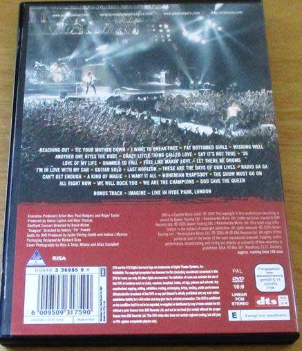 QUEEN + PAUL RODGERS Return of the Champions Live in Sheffield DVD