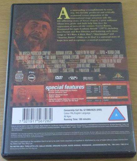 CULT FILM: FIDDLER ON THE ROOF DVD [BBOX 7]