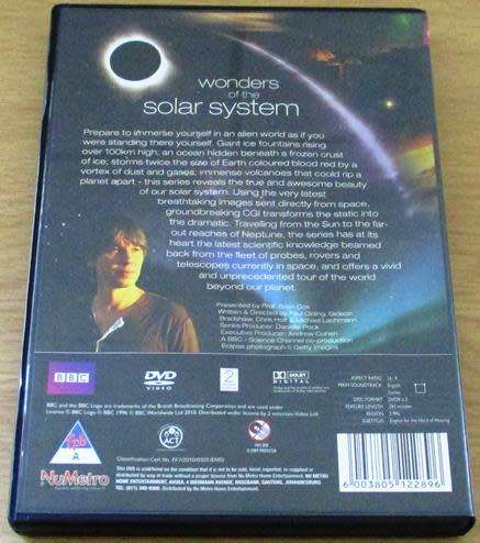 WONDERS OF THE SOLAR SYSTEM BBC DVD [BBOX 7]