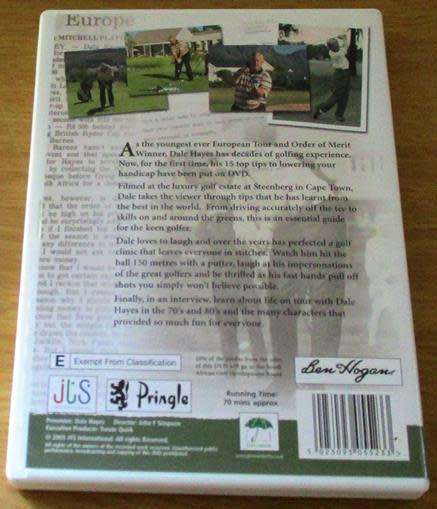 Dale Hayes on GOLF DVD [BBOX 7]