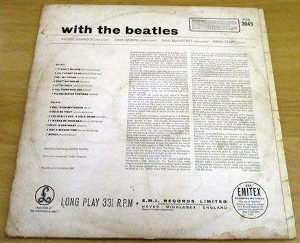 THE BEATLES With the Beatles LP VINYL RECORD