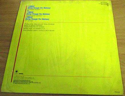 NONA HENDRYX I Sweat 12` Maxi Single VINYL RECORD