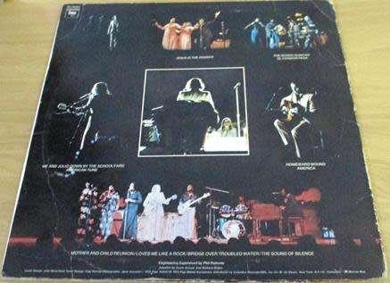 PAUL SIMON in Concert Live Rhymin` LP VINYL RECORD