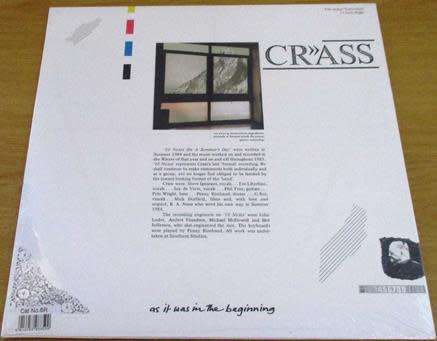 CRASS 10 Notes On A Summers Day LP VINYL Record