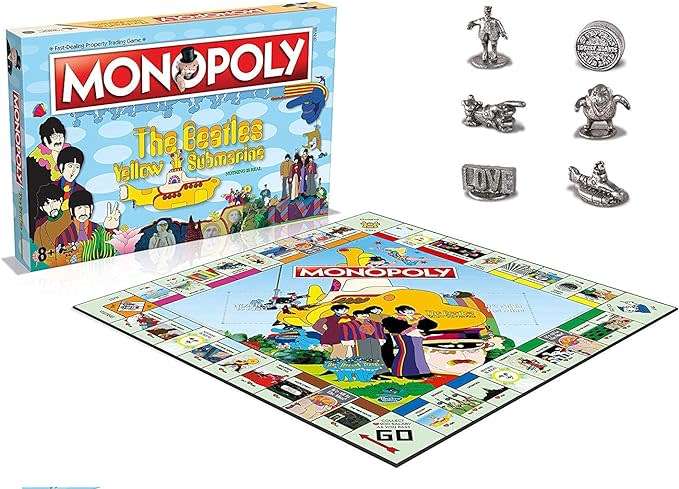 THE BEATLES Yellow Submarine MONOPOLY Board Game