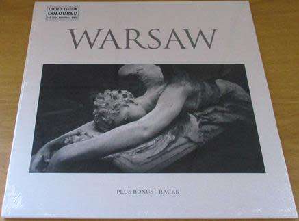 WARSAW Warsaw LP CLEAR VINYL Record [JOY DIVISION]